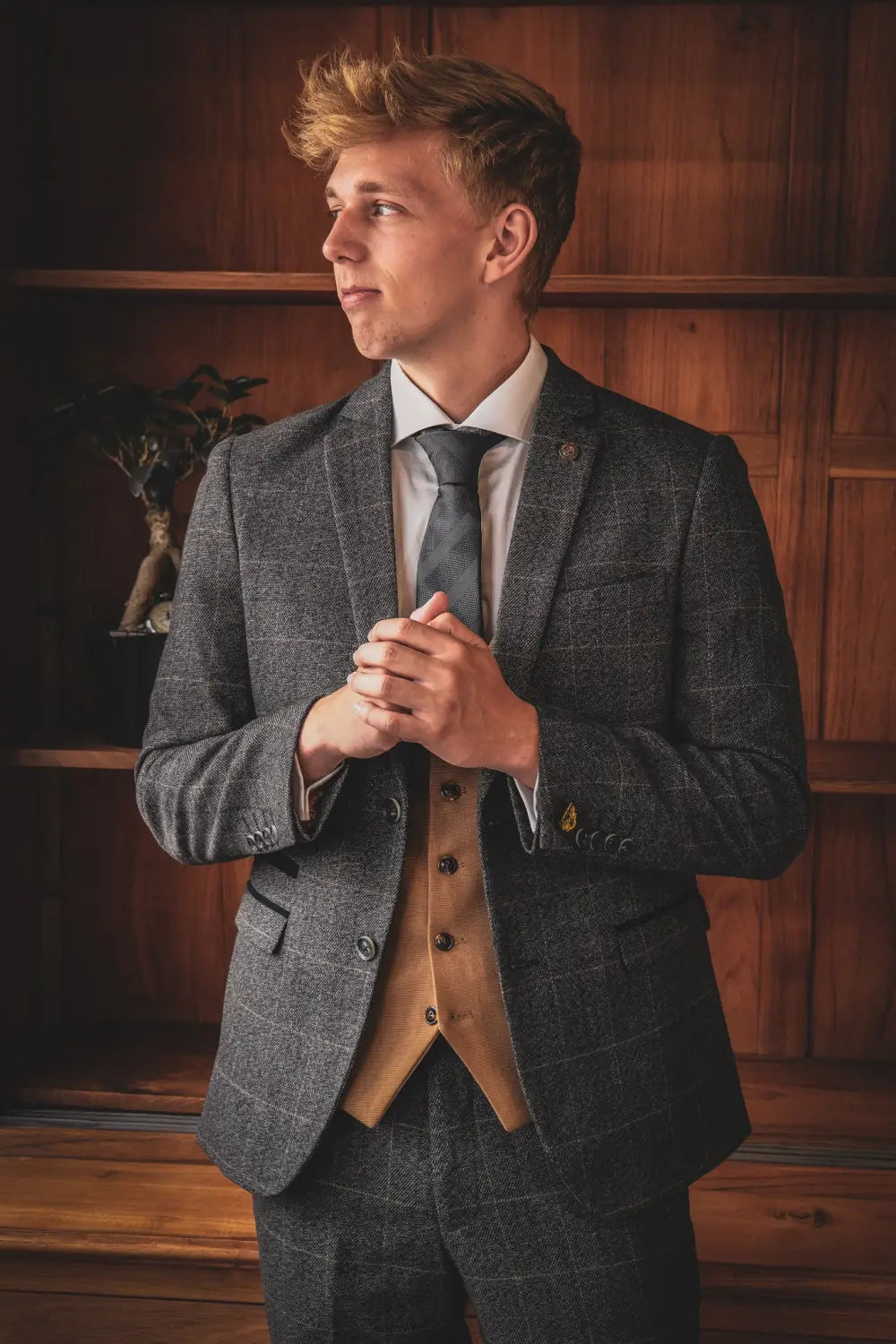 klassiske tweed jakkesæt til mænd - The – thegarrison.dk