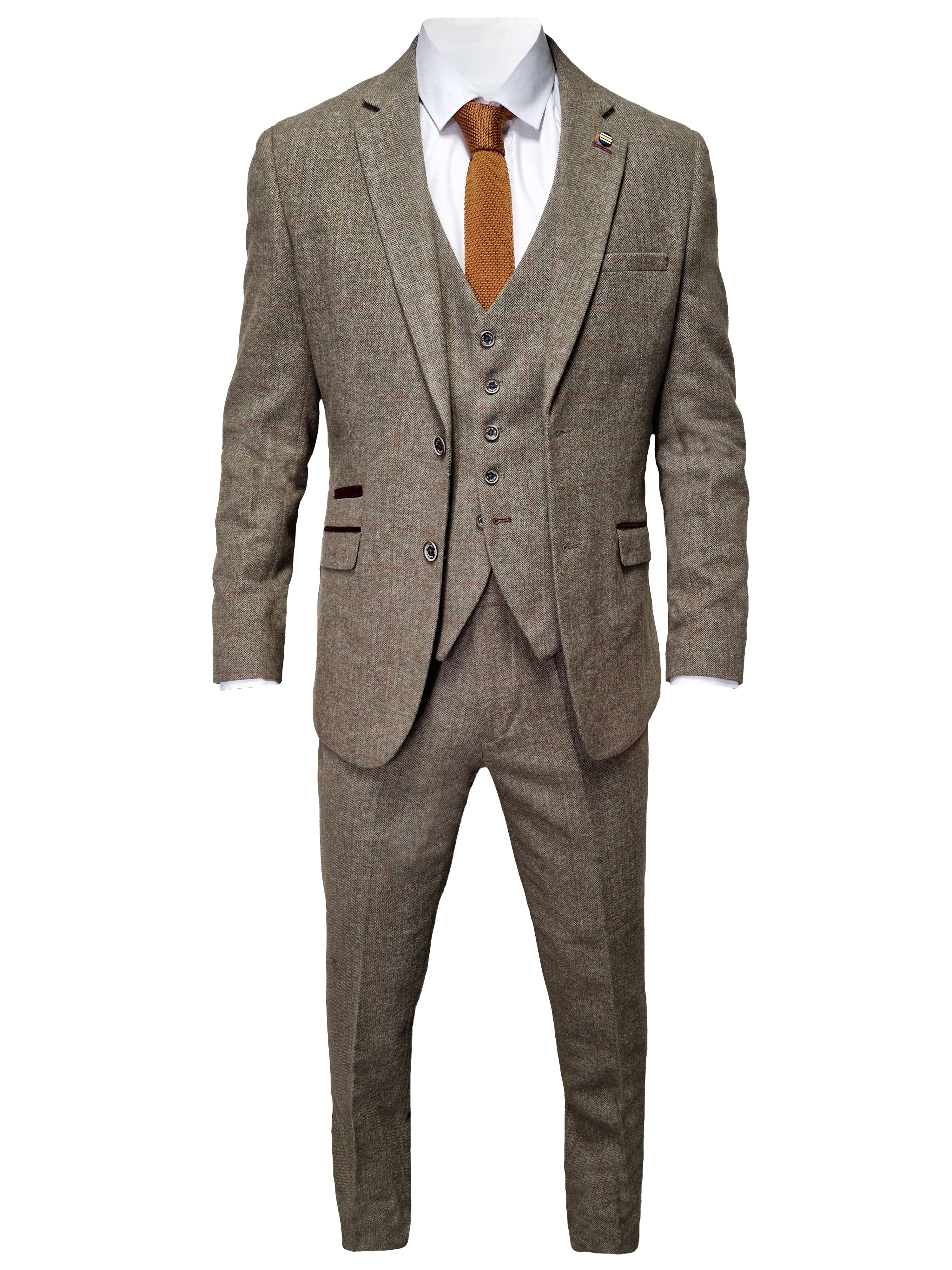 Shelby Suit 3 - Delt sæt Cavani Gaston Sage - driedelig pak