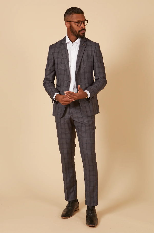 2 - delt jakkesæt - gråt herrekostume - Jose Grey suit