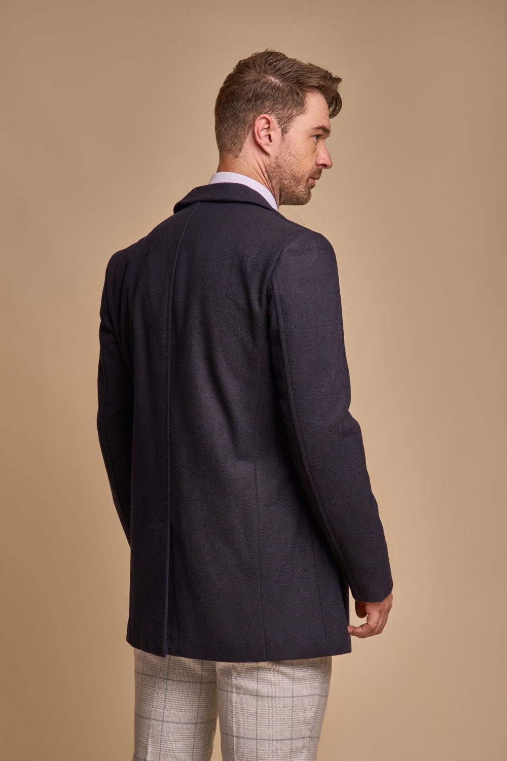 Cavani Marcus coat - Navy - mantel