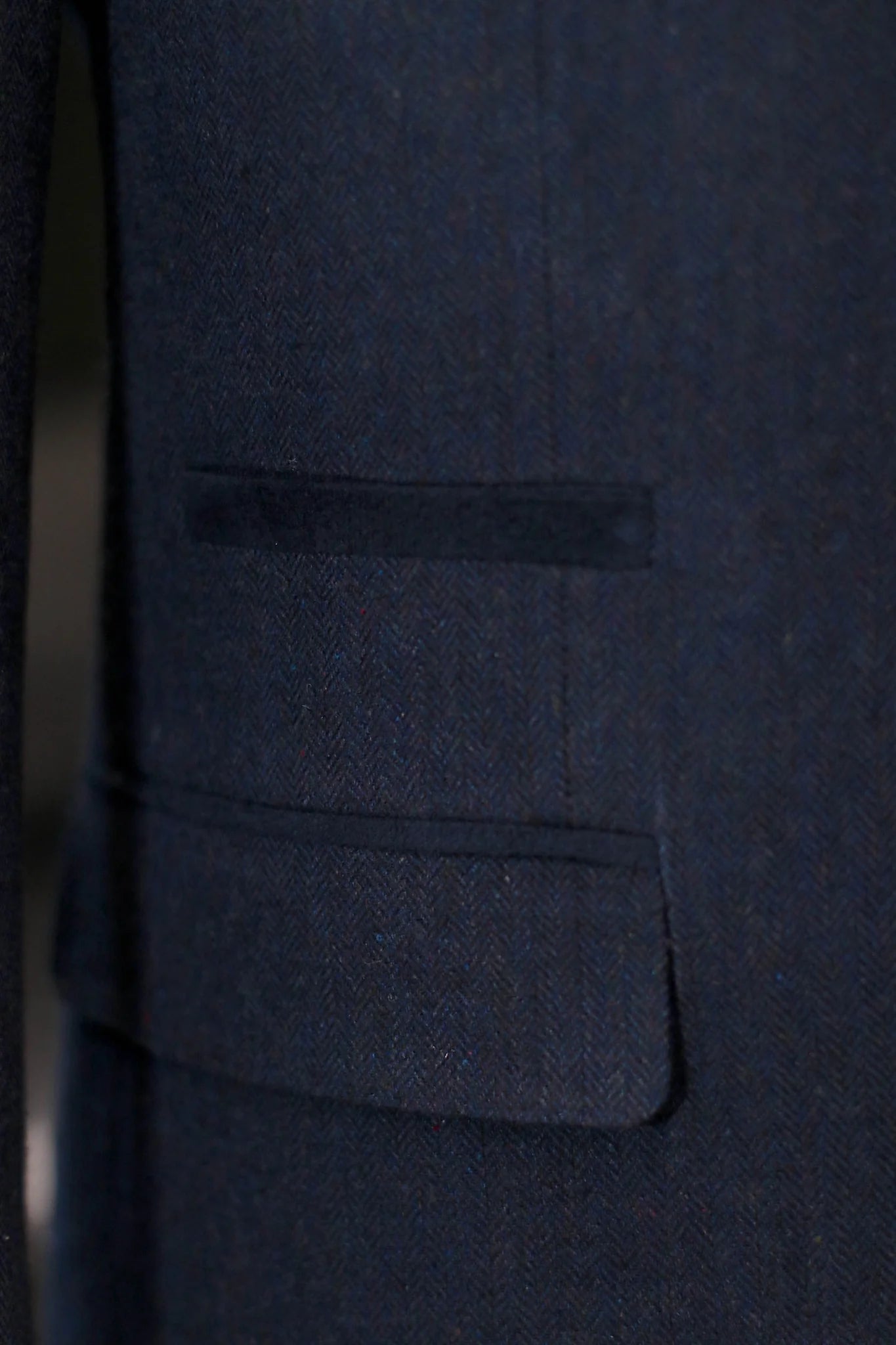 TAVERNY Chief - Herrekostume Navy tweed - driedelig pak