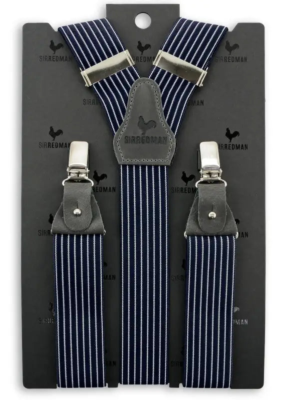 Klassiske Seler Navy Blue Med Grå Læderløkker