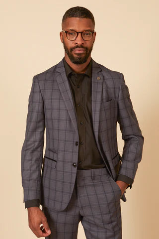 2-delt jakkesæt - gråt herrekostume - Jose Grey suit 2pc