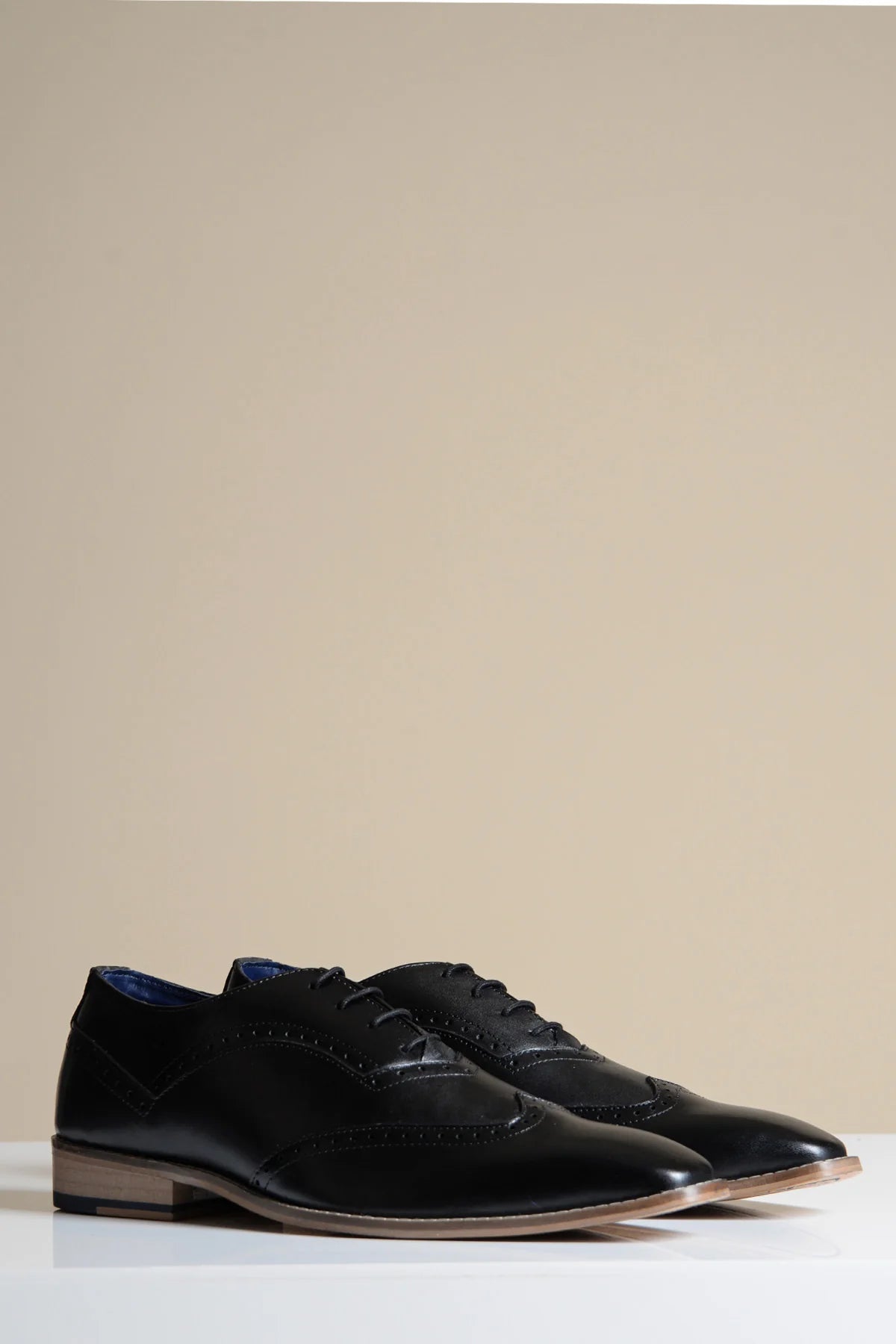 Sorte lædersko Marc Darcy Dawson - Wingtip brogue - schoenen