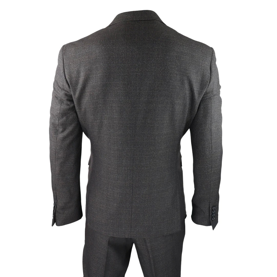 jakkesæt til mænd - Dark Brown Cavani Caridi - driedelig pak