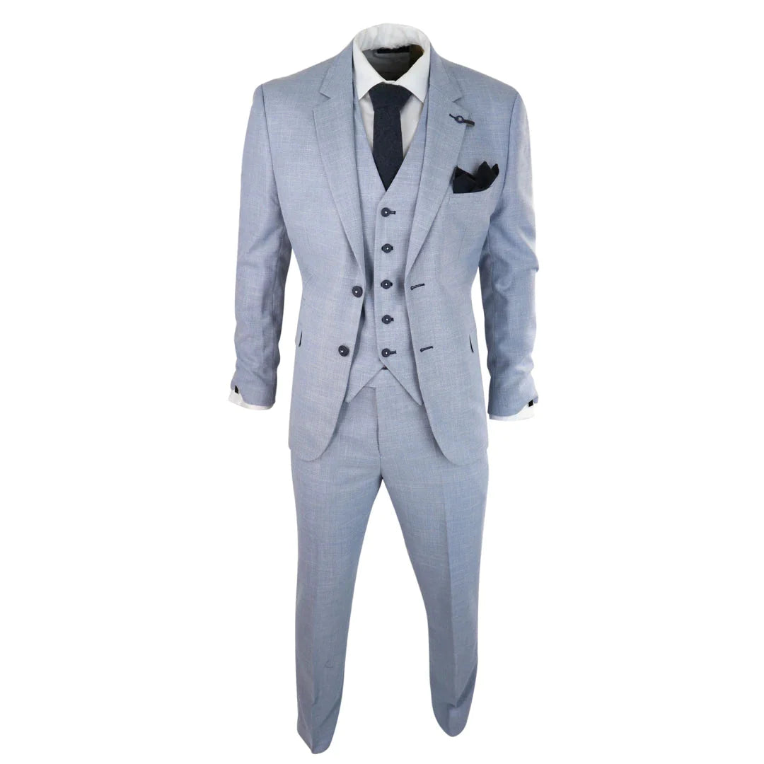 Tredelt jakkesæt Cavani Miami Sky slim fit suit