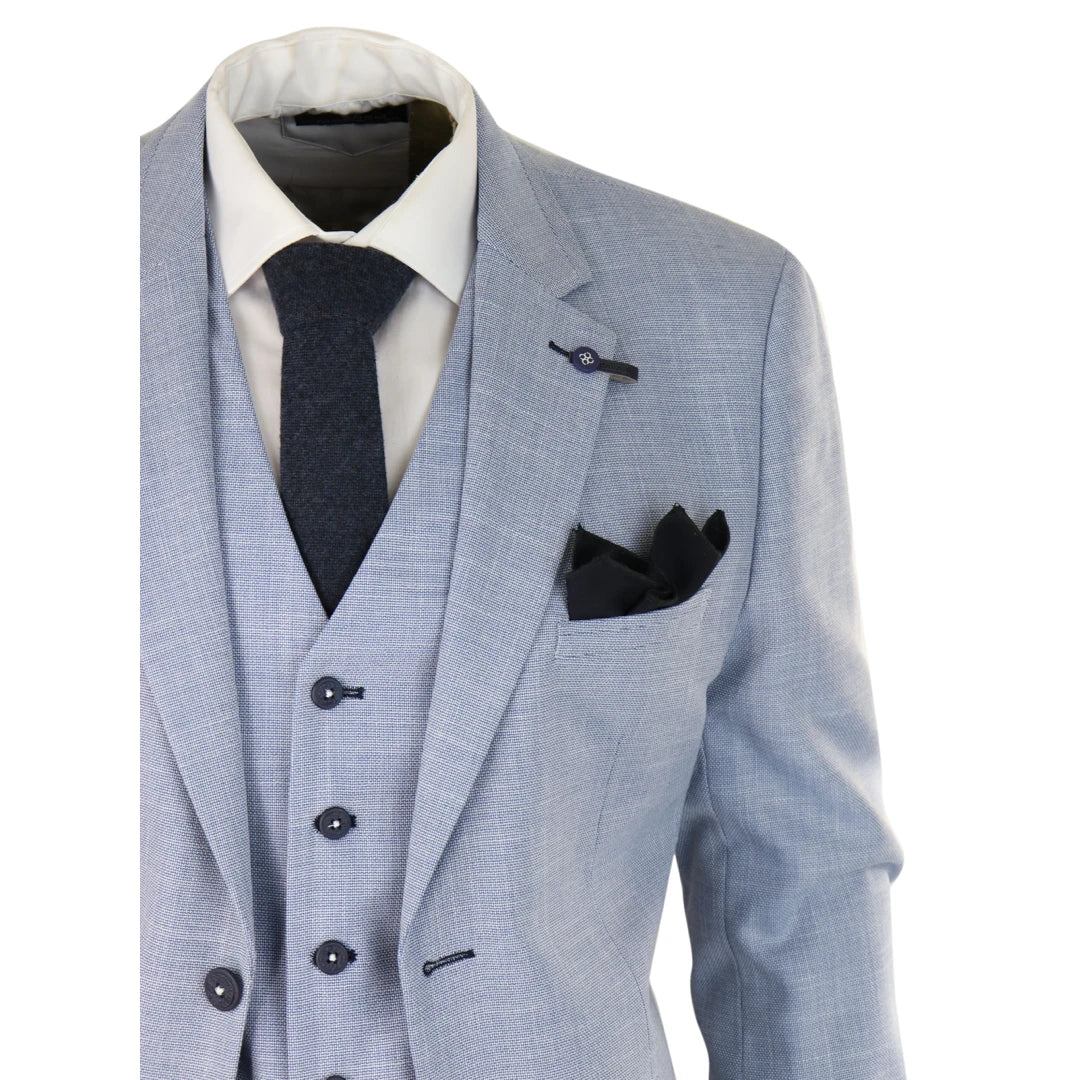 Tredelt jakkesæt Cavani Miami Sky slim fit suit