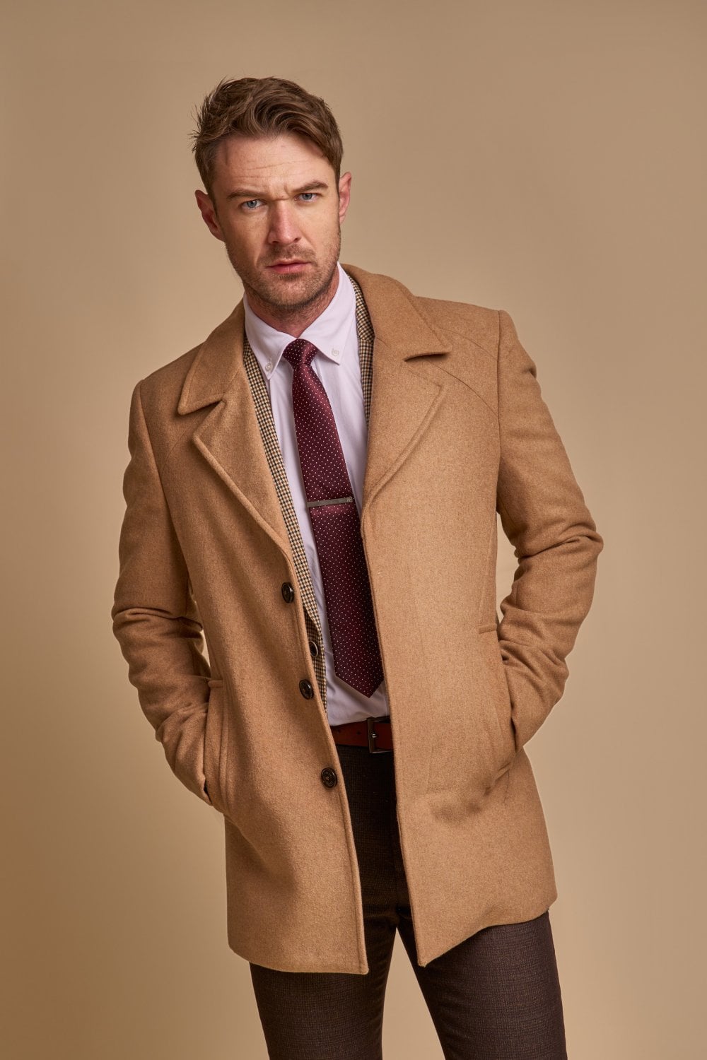 Cavani Marcus coat - Camel