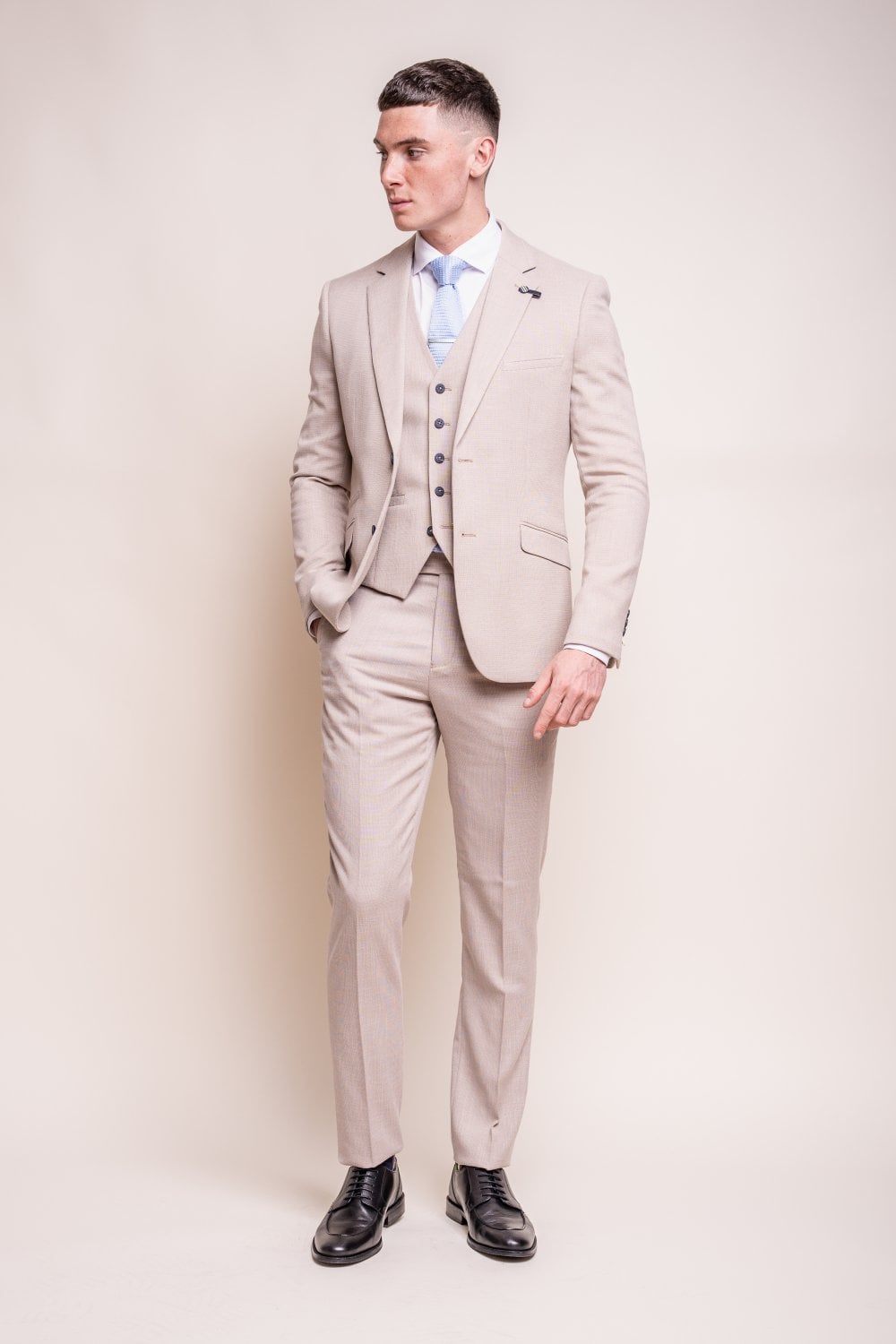 Tredelt jakkesæt - Cavani Miami Beige - driedelig pak