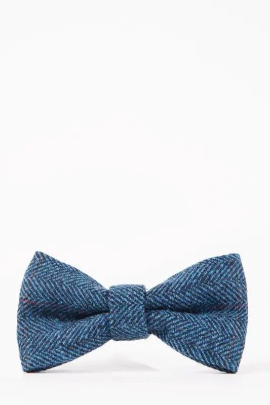 Bow Tie Dion Tweed Blue