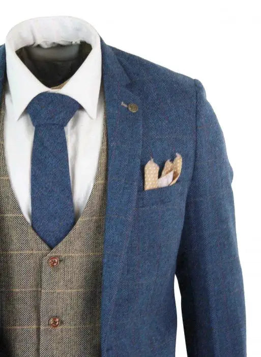 tweed-jakkesæt-mænd-blå
