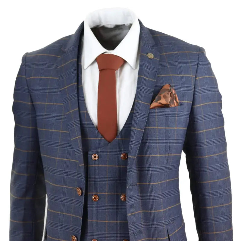 Dreiteiliger-Anzug-Jenson-marineblau-krawatte
