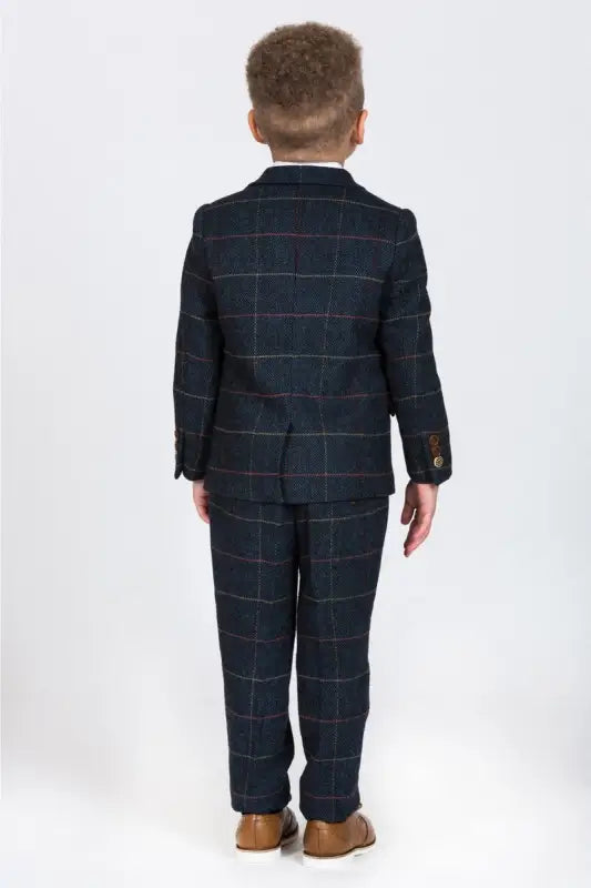 Dreiteiliger-Anzug-für-Kinder-Tweed-Eton-ruck